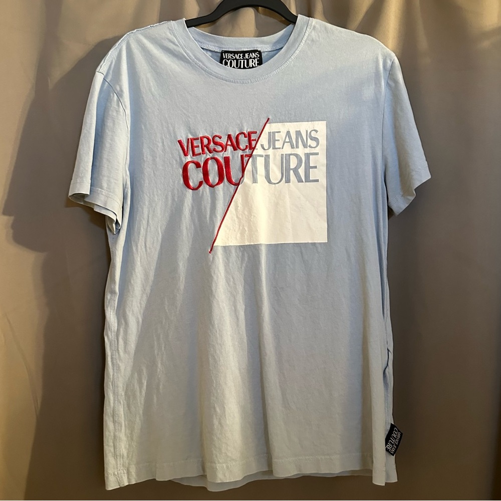 Versace Jeans Collection Blue Short Sleeve Tee